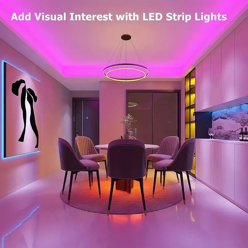 Home & Garden hot selling LED light strip set 24V 3535 low voltage rgb light strip self adhesive 44 key music bluetooth soft light strip_voghion.com