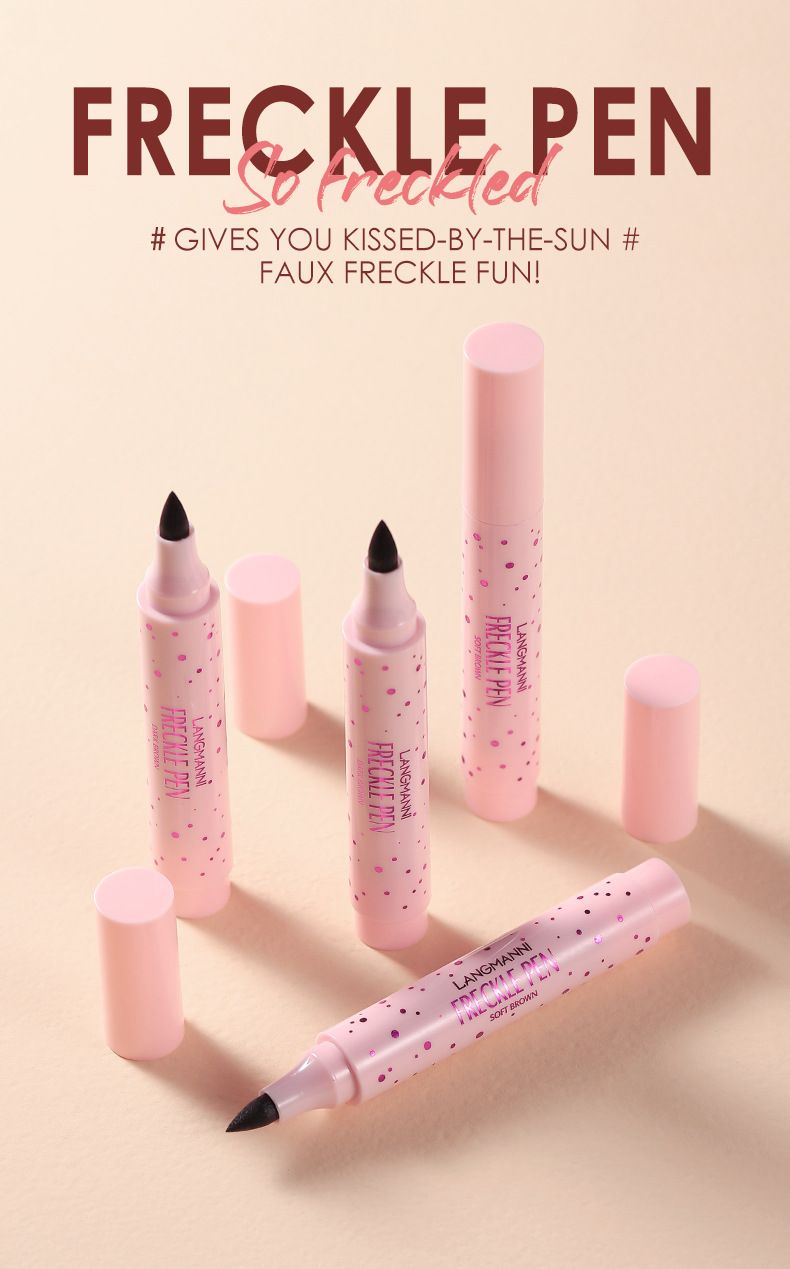 Sommersprossenstift, Amber (Sommersprossenbraun) – Leichtes, aufbaubares Make-up mit Filzspitzen-Applikator für einen natürlichen Look – Langanhaltender und wasserfester Punkt_voghion.com