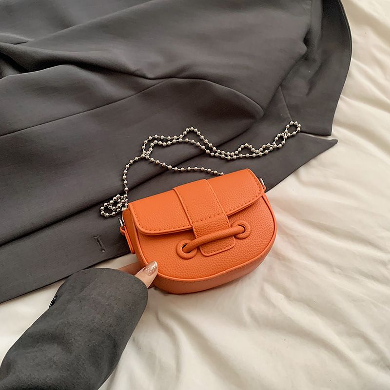 Mini borsa a tracolla estiva con catena, squisita, piccola, alla moda, elegante, di alta qualità, con trama di litchi_voghion.com