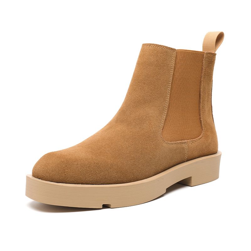 Men's Boots Sleeve Lazy Boots Thick-soled Heightening Fashion Boots_voghion.com