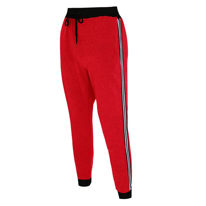 Sporthosen in Übergröße für Damen und Herren – Stilvolles Seitenstreifen-Design, Fleece-Futter, elastischer Bund, bequeme Trainings- und Freizeithose_voghion.com