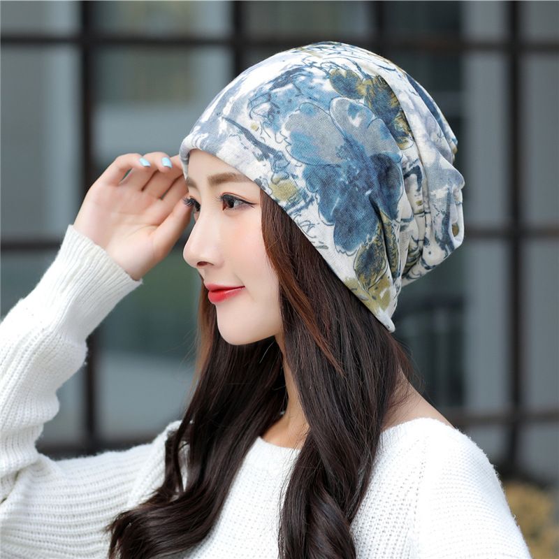Thin breathable postpartum large elastic, skin friendly chemotherapy hat, fashionable hat decoration, headband,_voghion.com
