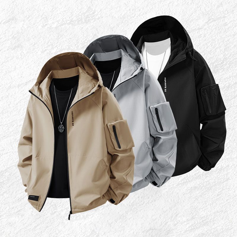 Autumn And Winter New Fashion Casual Hooded Trench Coat Loose Versatile Jacket Men And Women With The Same Tooling Versatile_voghion.com