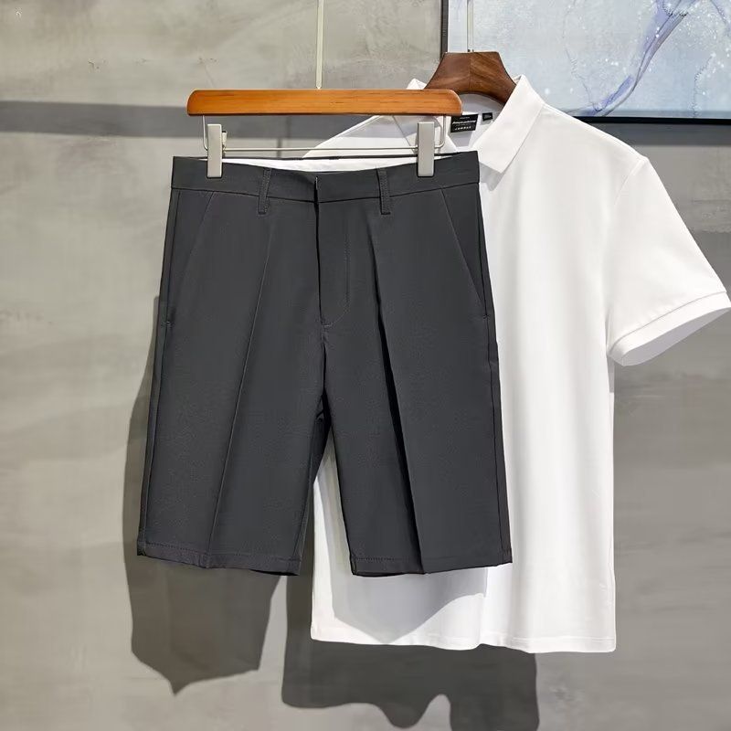 27-42 Summer Luxury High Quality Men's Casual Shorts Versatile 5/4 Western Pants Thin Middle Pants Western Shorts_voghion.com