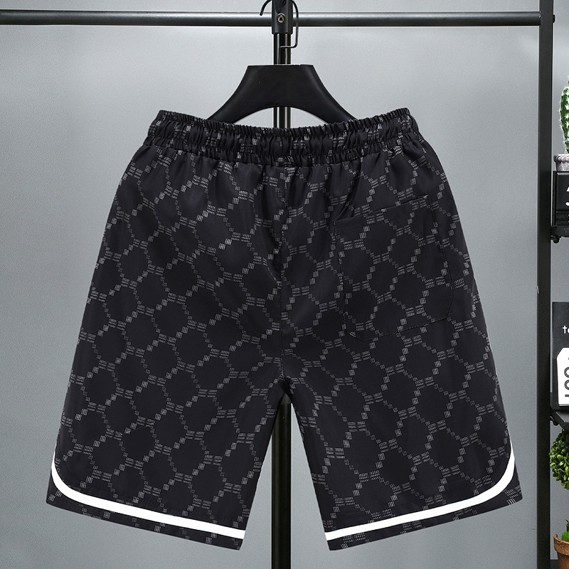 Fat Plus Size Fat nyári laza szabású férfi rövidnadrág trendi és divatos félhosszú strandnadrág lezser középhosszú nadrág_voghion.com