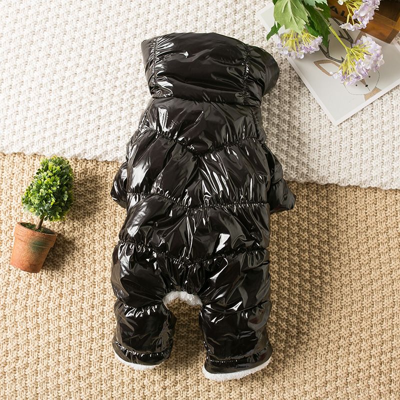 Roupas de cachorro de pelúcia outono e inverno roupas de quatro patas casaco de algodão Bichon Pomeranian cachorro pequeno animal de estimação grosso quente e protetor_voghion.com