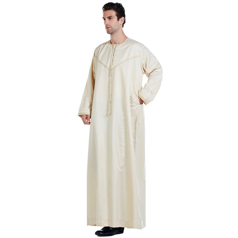 Herretøj Herre abaya Muslim kaftan løs_voghion.com