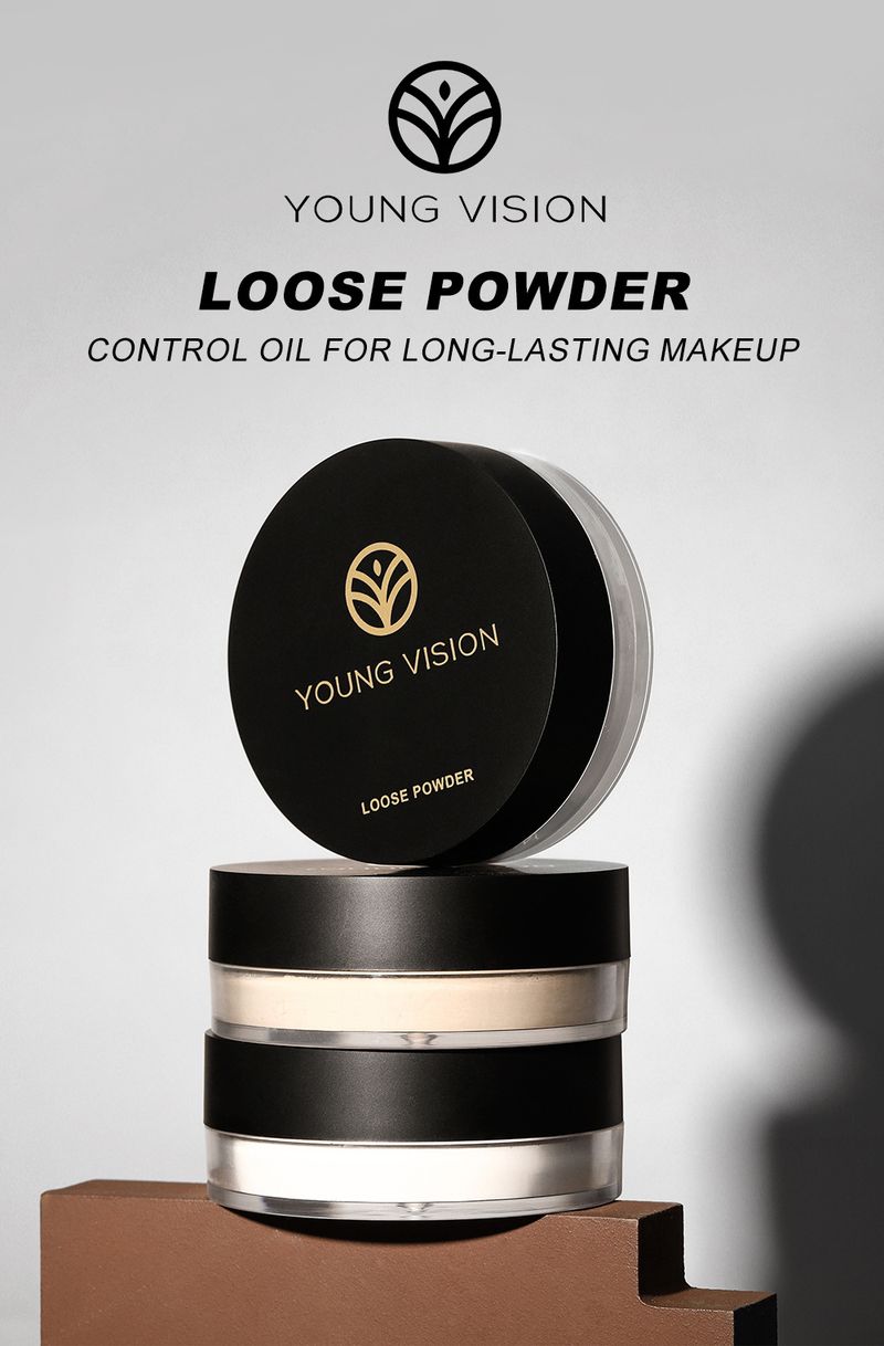 La poudre fixatrice de maquillage est non collante, respirante, délicate et difficile à démaquiller. C'est une poudre mate pour le contouring._voghion.com