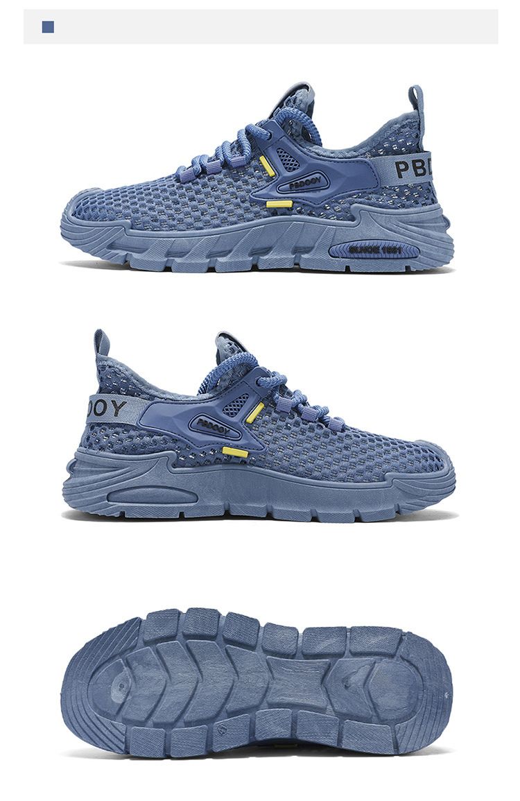 Scarpe da uomo in cocco, scarpe in rete intrecciata Fly, scarpe sportive da uomo per esterni, scarpe casual da corsa ad asciugatura rapida con suola morbida_voghion.com