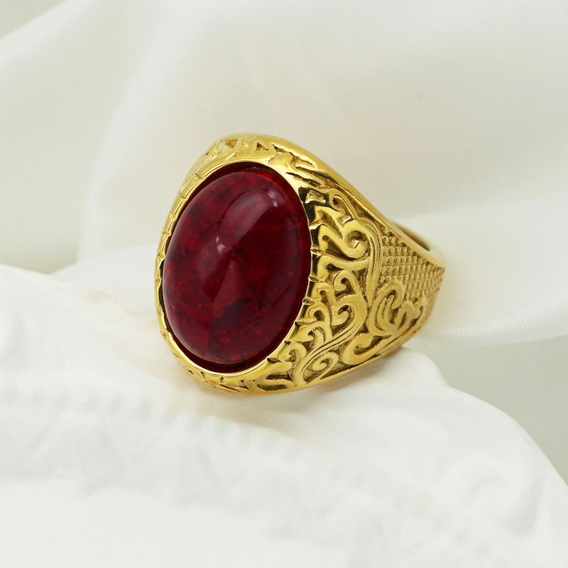 Nuovo anello da uomo alla moda, semplice e colorato, con runa vichinga_voghion.com