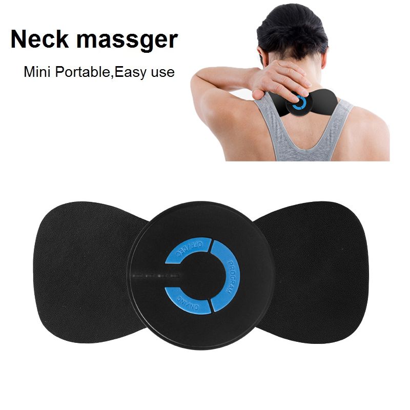 Kaasaskantav Mini elektriline kaelamassaažiseade Mugav intelligentne emakakaela massaaži kleebised Meridiaan Massager Lihasvalu leevendamiseks_voghion.com