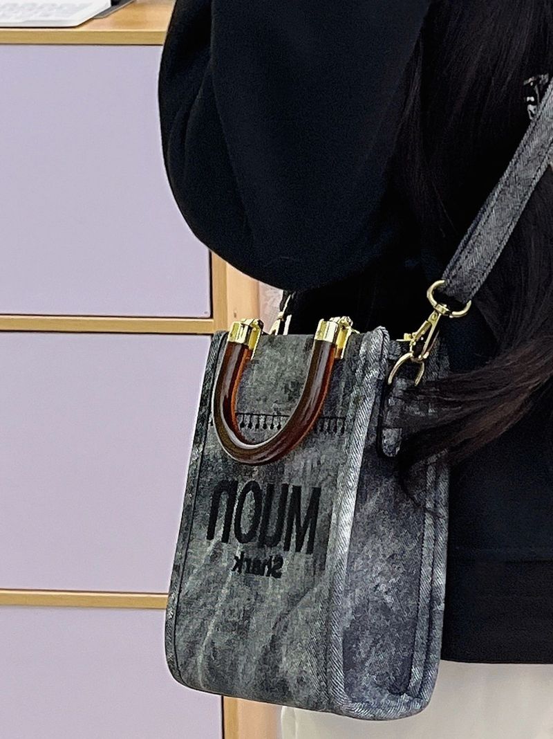Vrhunska in nišna jeans torbica za ženske poleti 2023, nova ženska modna diagonalno križna vsestranska majhna kvadratna torbica_voghion.com