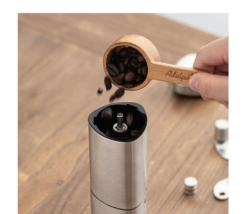 New Triangle Hand Shake Coffee Machine Stainless Steel Bean Pepper Grinder_voghion.com