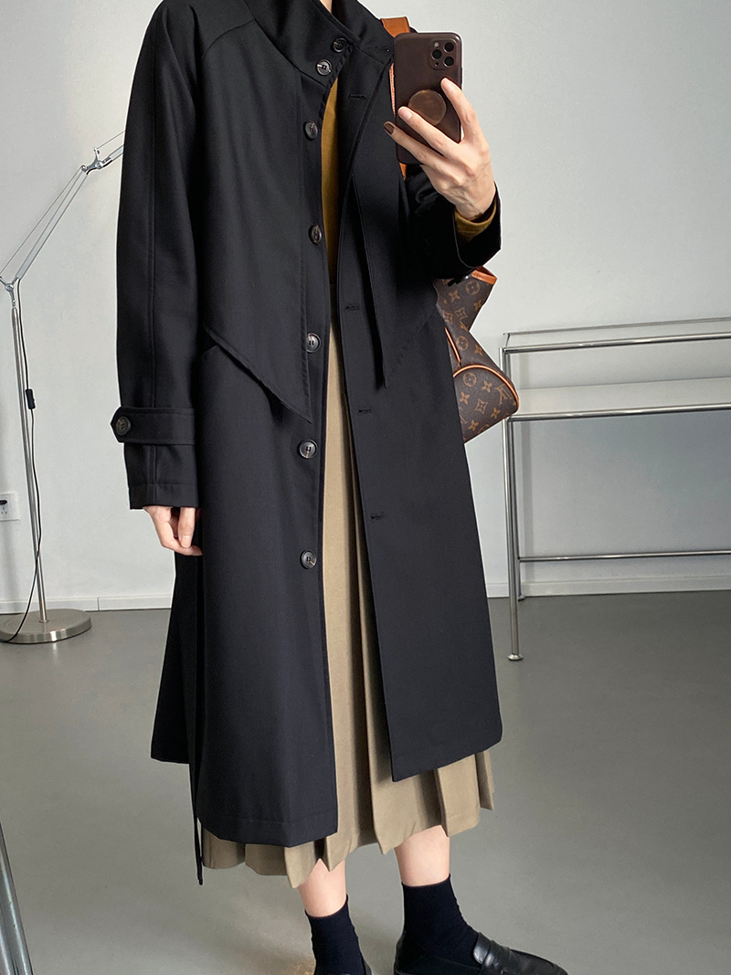 Kleiner, lockerer Trenchcoat mit modischem Temperament für Damen_voghion.com