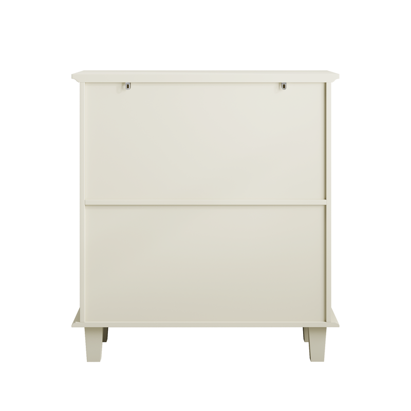 Credenza Creme Con Verstellbaren Böden, Hartglastüren, Retro-Design_voghion.com