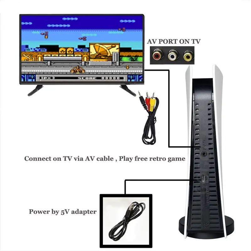 GS5 8 Bit USB Wired Handheld Game Player 200 Classic Games Retro AV Output TV Gaming Console For Child Dropshipping_voghion.com