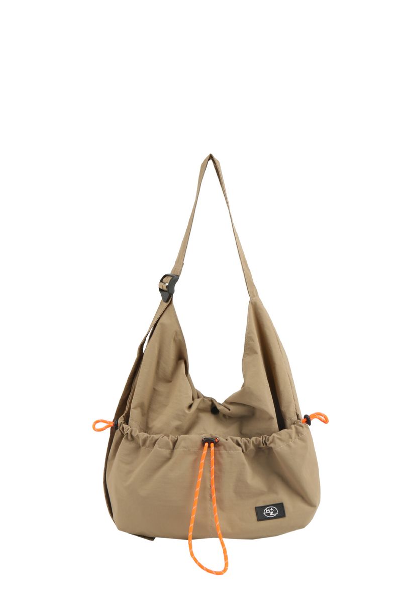 Unisex Lazy Style Große Kapazität Lässiger Sportrucksack Crossbody Kordelzug Design Einfache Textur Umhängetasche_voghion.com