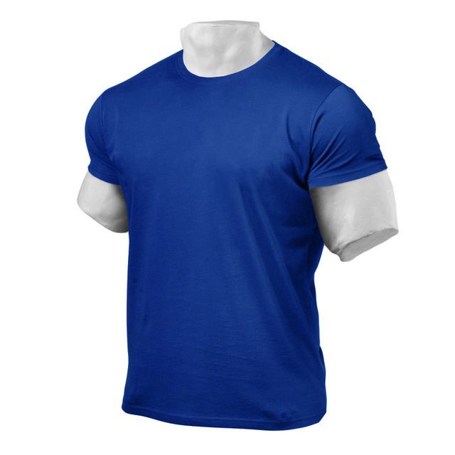 Unbeatable Quality Autumn Men's Bodybuilding Sports Casual Short Sleeved T-shirt Printed Fitness Clothing Training Clothes_voghion.com