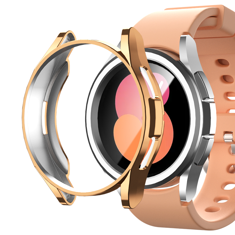 TPU-hoesje voor Samsung Classic 43 mm 47 mm vergulde schermbeschermer rondom Bump Shell Galaxy Watch 6_voghion.com