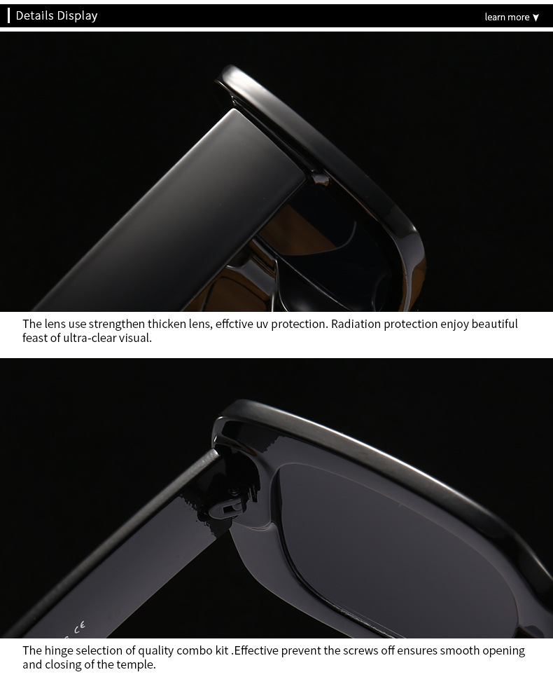 Occhiali da sole Polarizzatore antiriflesso anti-UV Coppia occhiali da sole_voghion.com