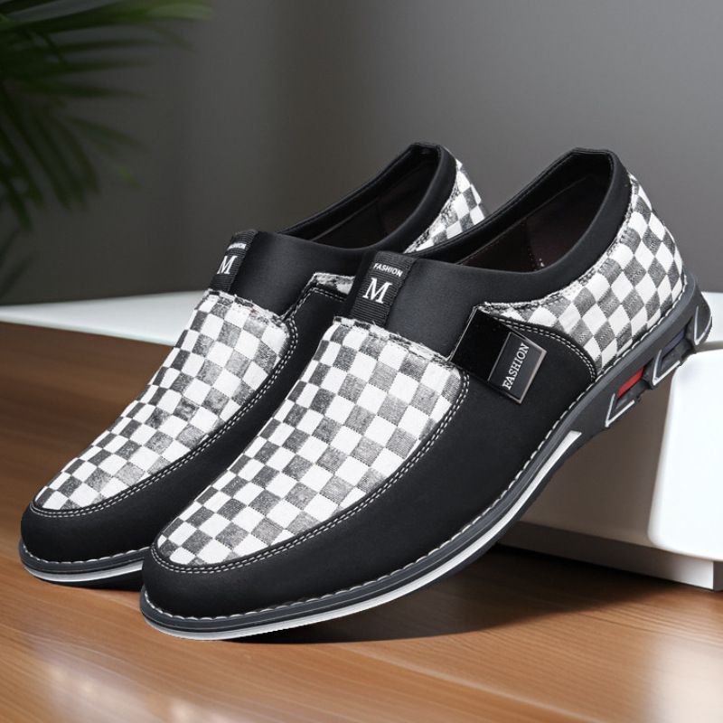Mocassini slip-on da uomo in pelle, stile britannico, taglie forti, casual, Xiyin_voghion.com