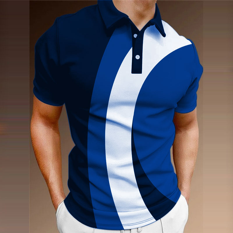 Golf Gömlek erkek gündelik yenilik 3D baskılı Polo T-shirt Moda grafik T-shirt_voghion.com