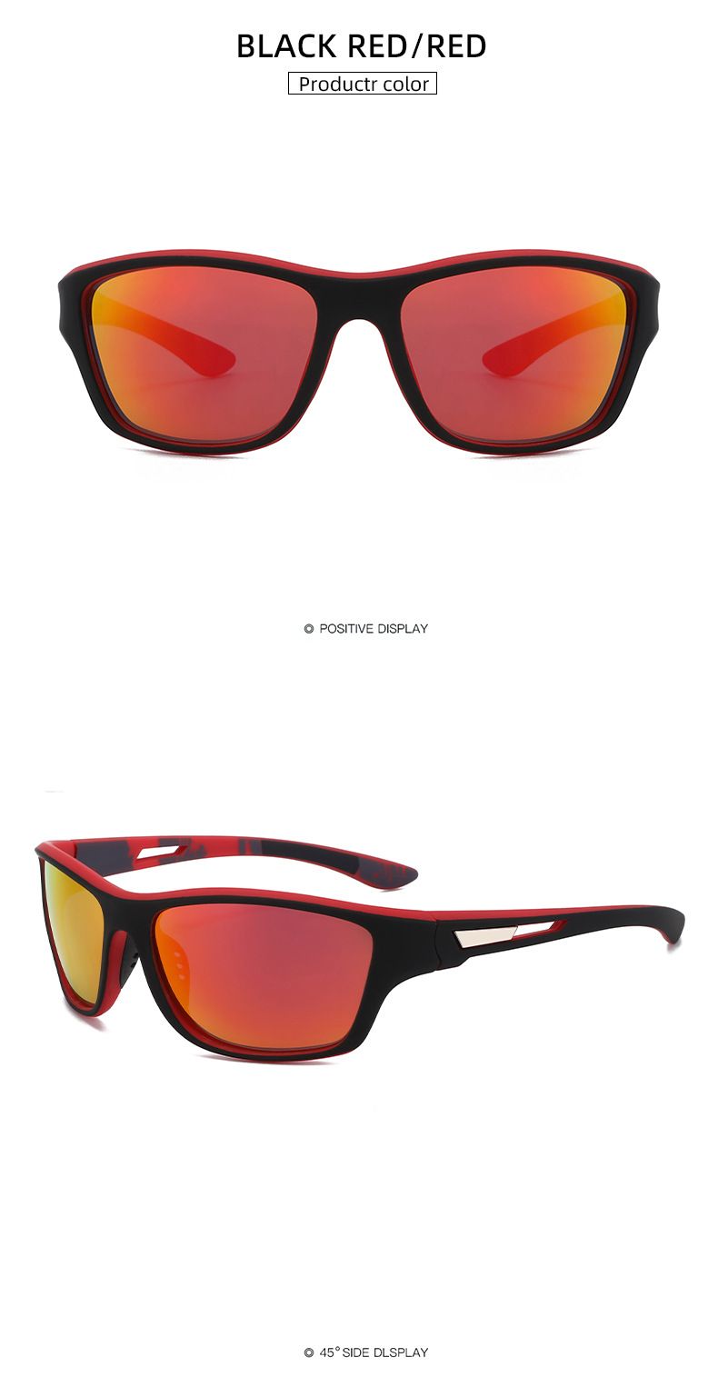 Lunettes de soleil polarisées colorées pour hommes, verres teintés, pour la pêche, le cyclisme, les sports de plein air, 336_voghion.com