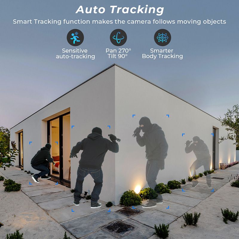 icsee 6MP Dual-Lens PTZ Security Camera With Dual-View & Full-Color Night Vision, WiFi Wireless Surveillance System For Indoor/Outdoor Use_voghion.com