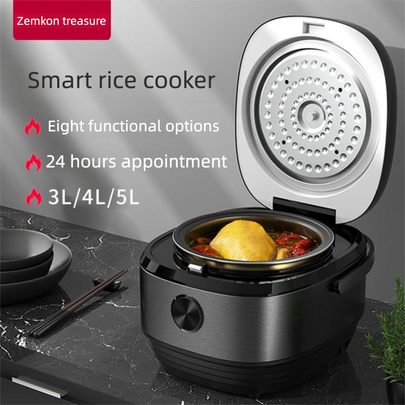 German ZEON Household Fully Automatic Mini Multi-Function Smart Reservation Rice Cooker 3L 4L 5L_voghion.com