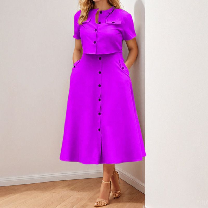Abito lungo elegante e ampio, stile retrò, da donna_voghion.com