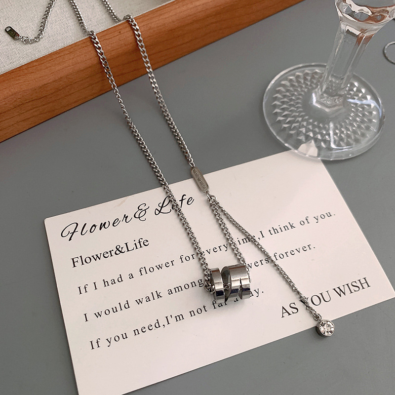 Non-Fading Titanium Steel For Men, Trendy Niche Design With High-End Feel, Men's Collarbone Chain, Unique Street Style_voghion.com