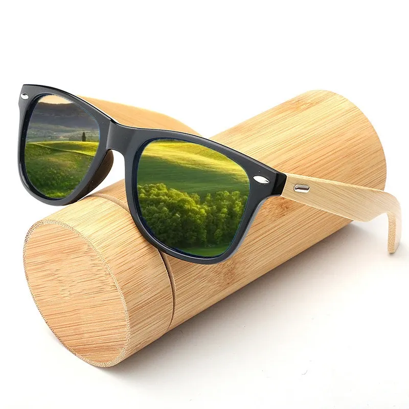 Gafas de sol clásicas de madera para hombre, con protección UV400, para deportes al aire libre, de bambú y madera._voghion.com