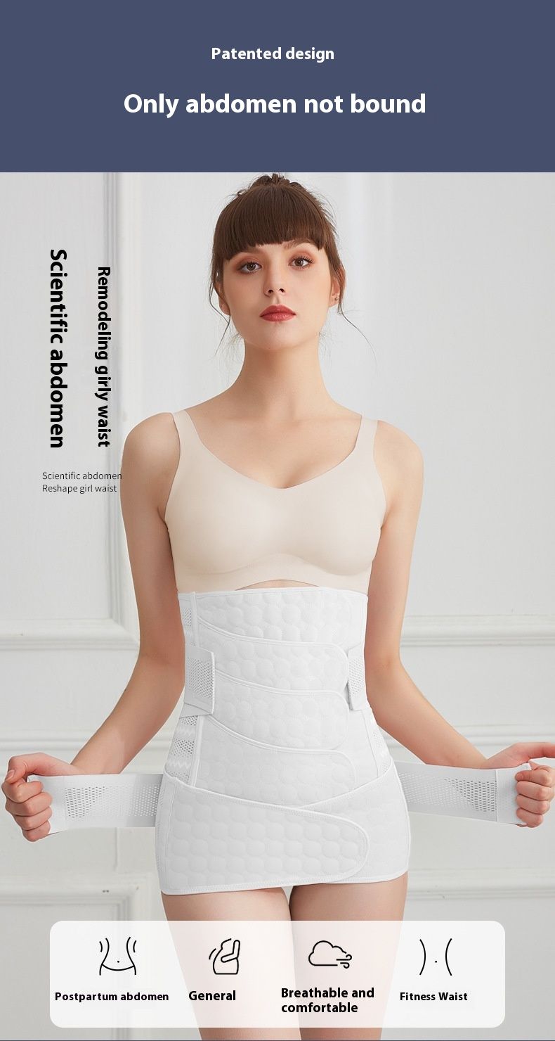 Cintura addominale post-parto per donna, confezione da 4, traspirante, set per parto vaginale, taglio cesareo, cintura addominale in plastica_voghion.com