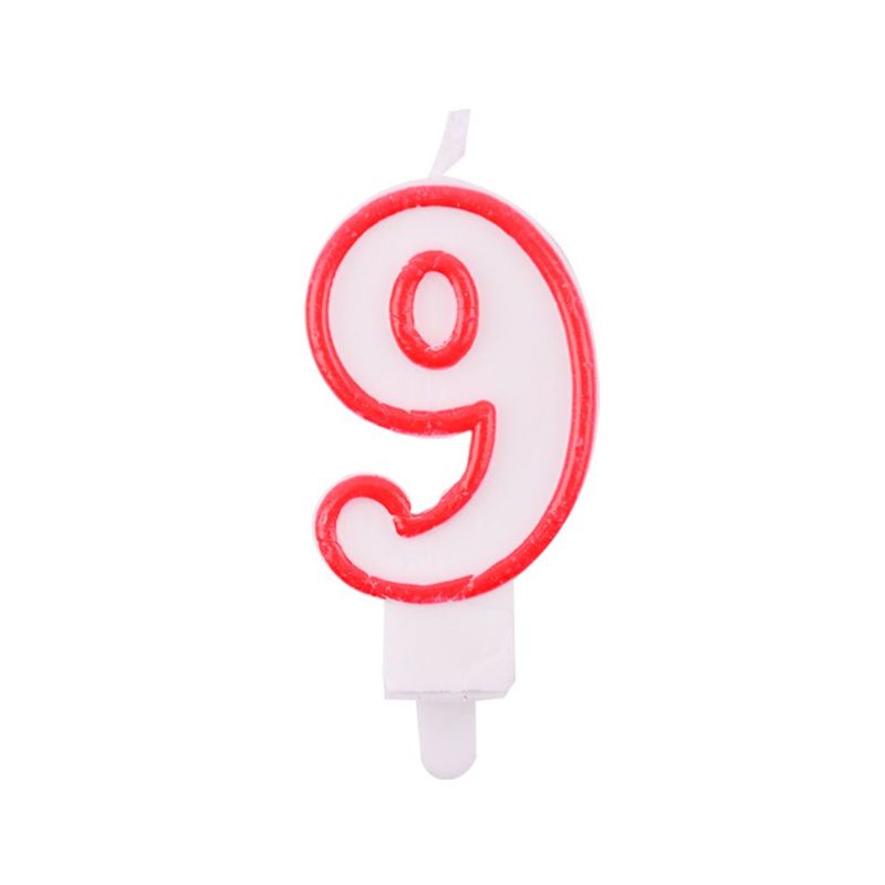 Number 9 Birthday Candle 3D Number Happy Birthday Cake Candles For Birthday Party Wedding Decoration Reunions Theme Party 7cm 24pcs_voghion.com