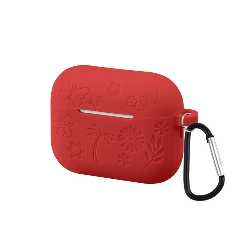Custodia con motivo a farfalla e fiore 3D per AirPods Pro 3 2025, morbida custodia in silicone con motivo a cartoni animati per AirPods Pro3, custodia con gancio_voghion.com