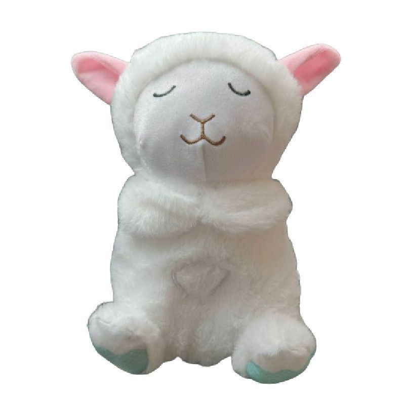 Bear Breathing Adorable Light Soothing Sleep Music Plush Toy For Babies Toddlers And_voghion.com