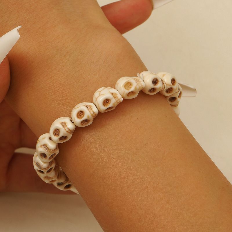 Hot Selling Bracelets Men's Versatile Skull Bracelets Women's Niche Personality Halloween Fashion Accessor_voghion.com