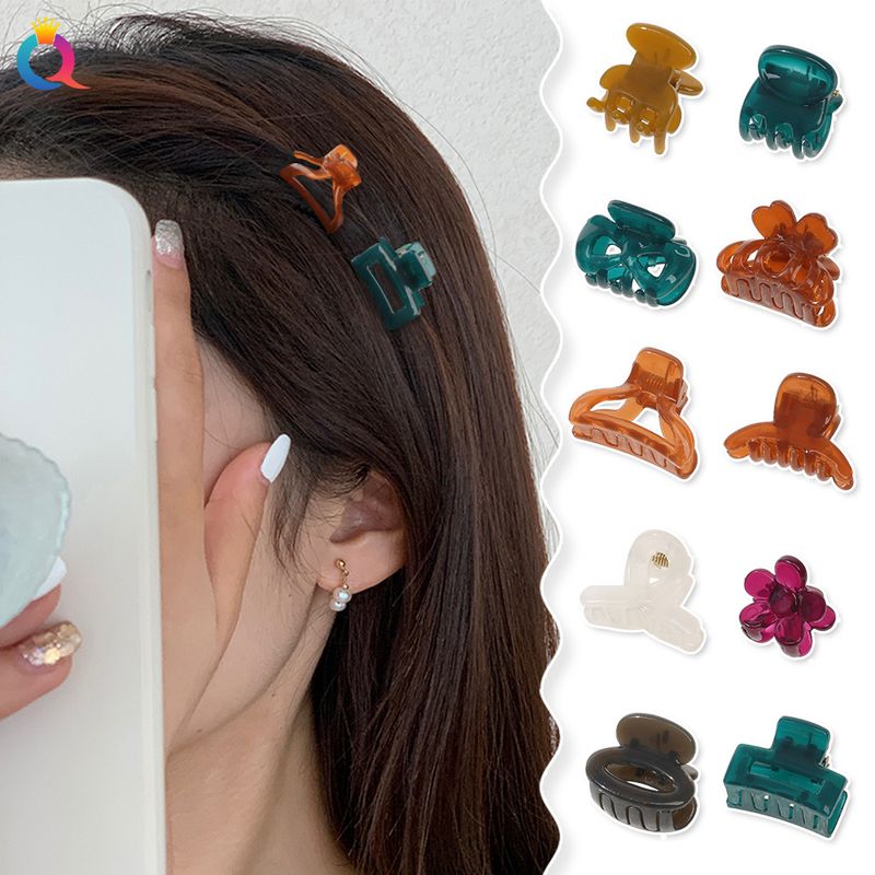 Mini-Haarspangen-Set – 6-teiliges Haarklammer-Set in matten Pastellfarben für Damen (klein, rutschfest, vielseitig für Ponyfrisuren und Hochsteckfrisuren)_voghion.com