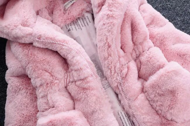 1-7 gadus mazuļu meiteņu jaka rudens ziemas silts kažoks meitenēm Ziemassvētku princeses virsdrēbes modes plīša bērnu apģērbi_voghion.com