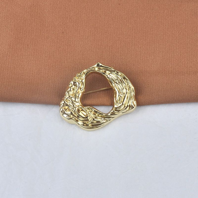 Modische, unregelmäßige Brosche, hochwertig, schlicht, vielseitig, kleine Metallnadel, Bekleidungsaccessoires_voghion.com