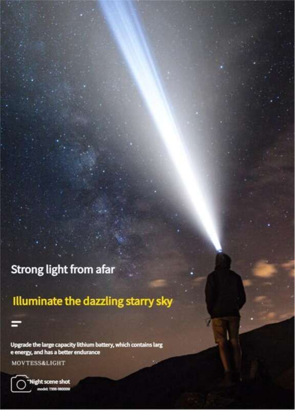 Faro anteriore a LED a lungo raggio per esterni, ricaricabile, indossabile sulla testa, per pesca notturna e attività minerarie, super luminoso, di emergenza_voghion.com