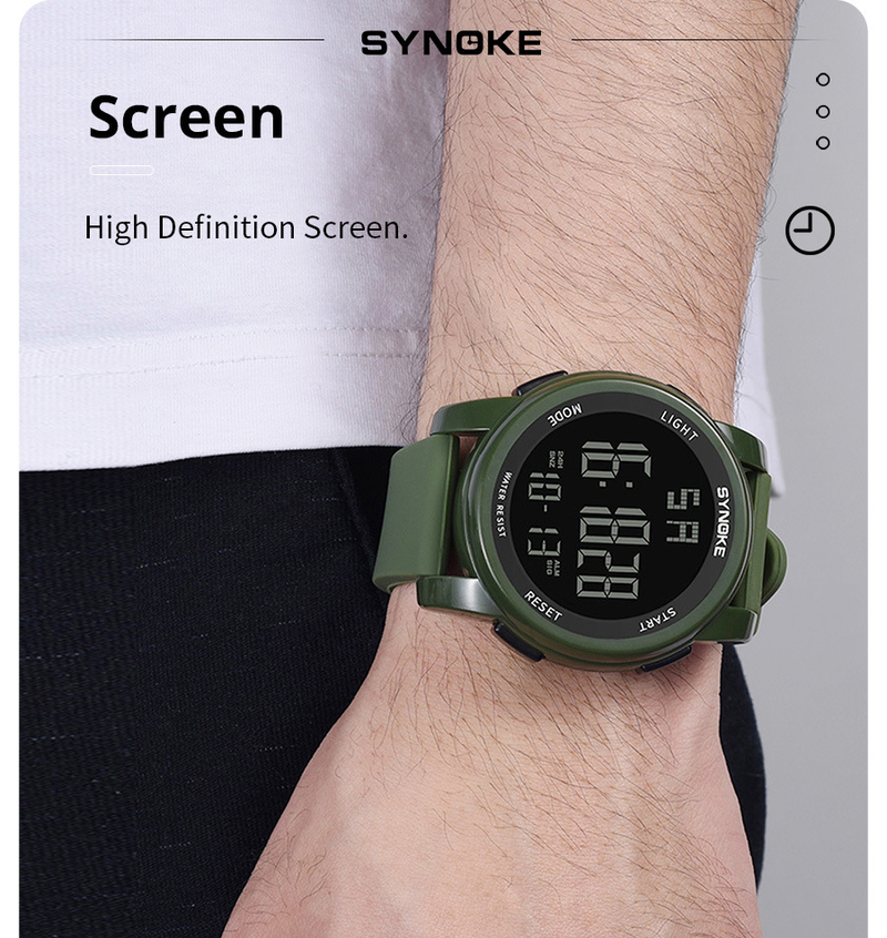 Digitale Sportuhr für Herren mit 5 Bar Wasserdichtigkeit, großem Bildschirm, Nachtlicht, multifunktional für Outdoor-Aktivitäten, großer Bildschirm, leuchtend, leistungsstark_voghion.com