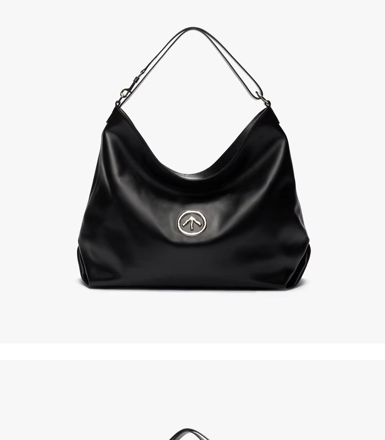 GROTTO Ge Le 23 Nuova borsa a tracolla monospalla Hobo per pendolari di grande capacità in pelle di vitello_voghion.com