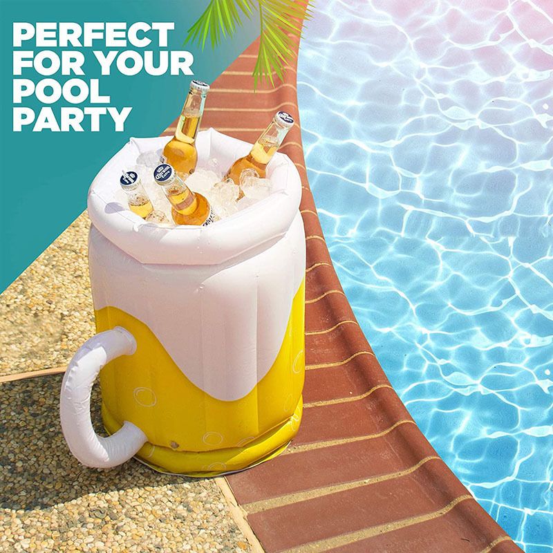 Cup Outdoor Portable Bucket Beach Pool Party Beer Cooler Ice Block Refrigerated Inflatable Supplies_voghion.com