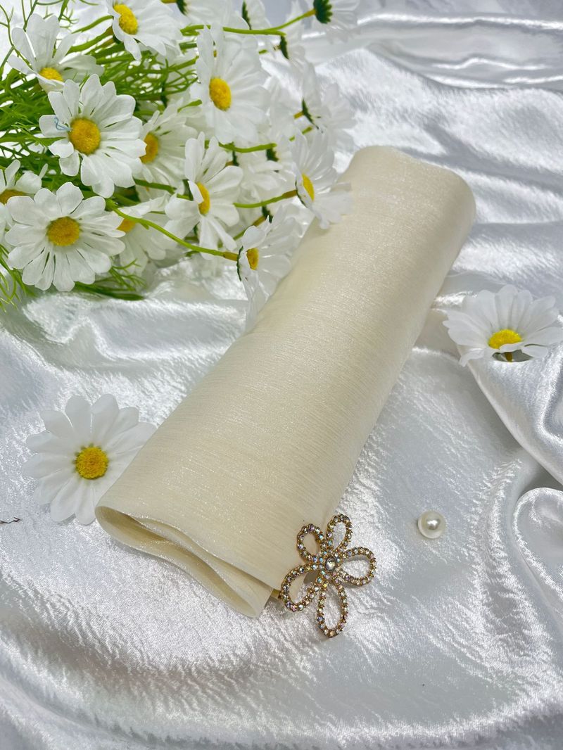 Bufanda larga de seda brillante y suave de color liso, nueva, de imitación de seda, con hilo brillante, para bolso de mujer._voghion.com