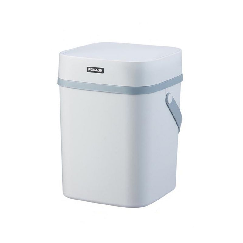 Per la cucina Pattumiera con pressa manuale nordica Pattumiera per uso domestico Cucina con coperchio Coperchio a molla per WC Pattumiera con manico in plastica_voghion.com