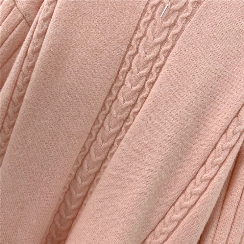 Maglione Undercover per donna da indossare in primavera autunno, 2024 nuovo piccolo ed elegante, stile corto di nicchia, top lavorato a maglia con collo alto_voghion.com