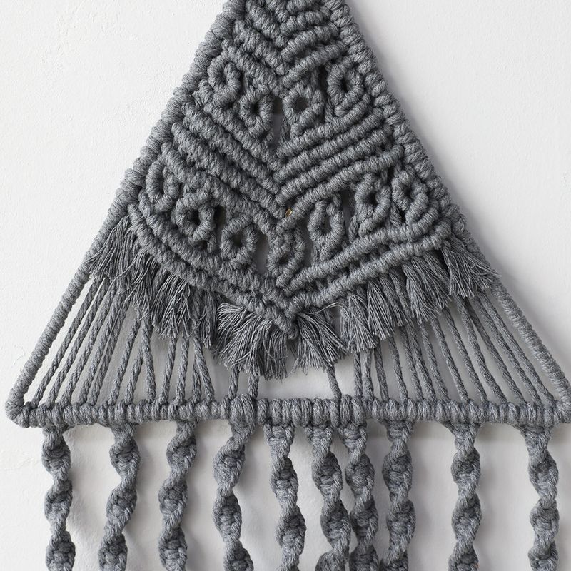 Arazzo tessuto a mano, decorazione domestica, accessori in stile bohémien, ornamenti pendenti triangolari personalizzati con acchiappasogni_voghion.com