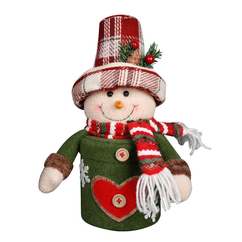 Aukštos klasės saldainių dovanų stiklainis, Kalėdų išvakarių dekoravimo dėžutė, Kalėdų Senelio sniego senelio stiklainis_voghion.com