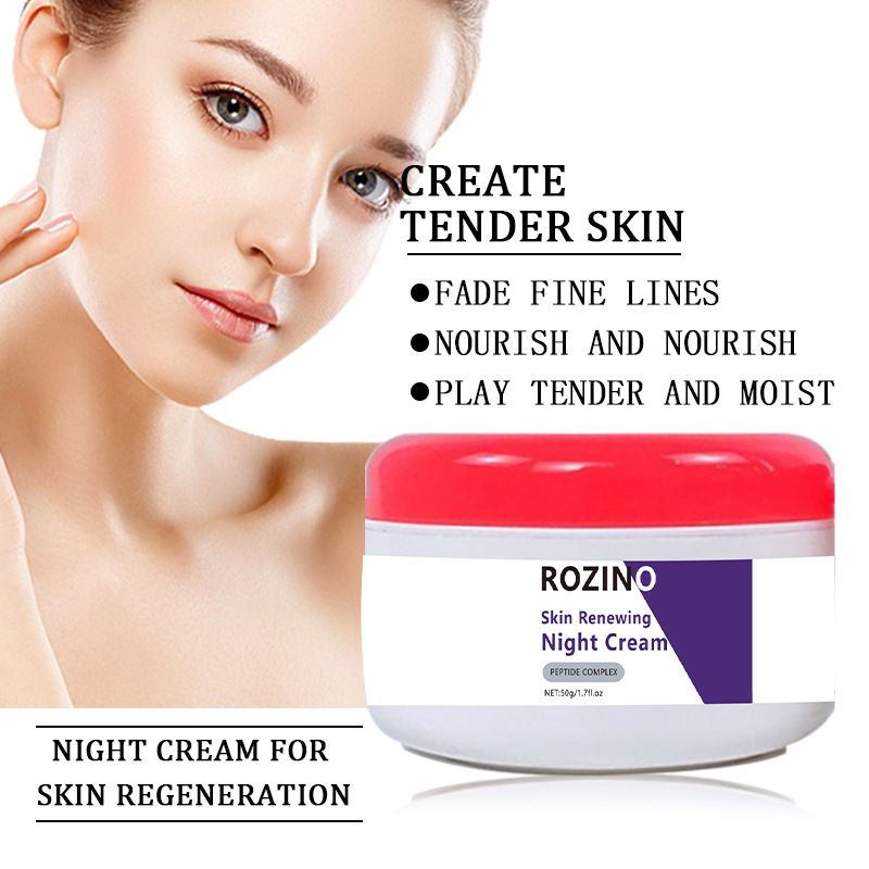 La barrière réparatrice de nuit pour le visage estompe les ridules, resserre, hydrate et éclaircit la crème pour le visage_voghion.com
